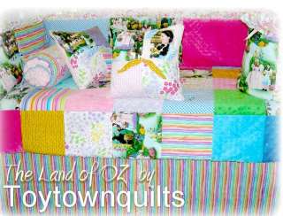 Wizard of Oz rainbow chenille baby girl bedding set  