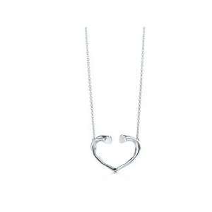  brand new open heart necklace tiffany 925 sterling silver 