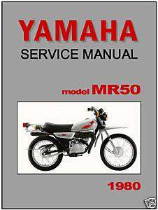 YAMAHA Workshop Manual MR50 1980 Service Repair  