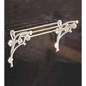   Collection 24 Bath Towel Rack with Decorative Mount