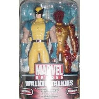  MGA Marvel Spiderman Walkie Talkie Human Torch Wolverine 