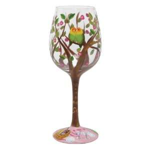   Valentines Day Love My Wine Glass Tree of Love